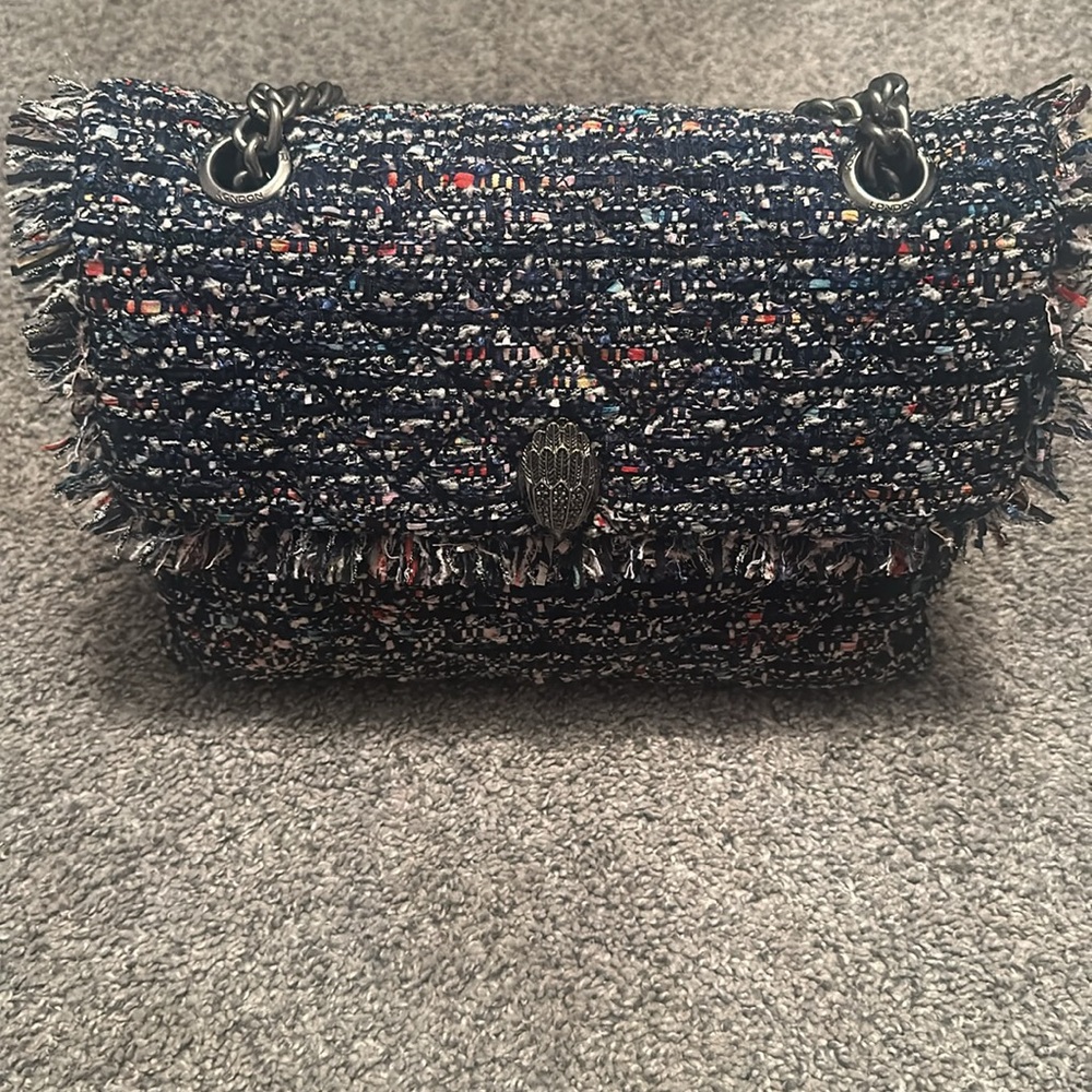 Kurt Geiger Large Kensington Metallic Tweed Bag